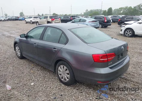 2015 Volkswagen Jetta 2.0L S from USA, damaged, VIN 3VW2K7AJ3FM313436